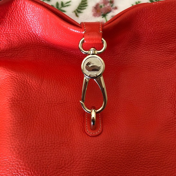 Dooney & Bourke Lg Logo Lock Pebbled Leather Bag - Picture 3 of 16